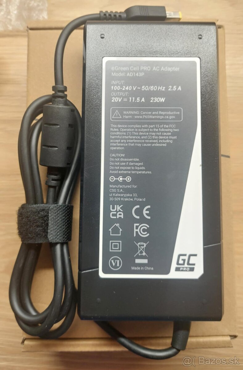 Predám novú nepoužitú nabíjačku pre NTB Lenovo Legion - 3