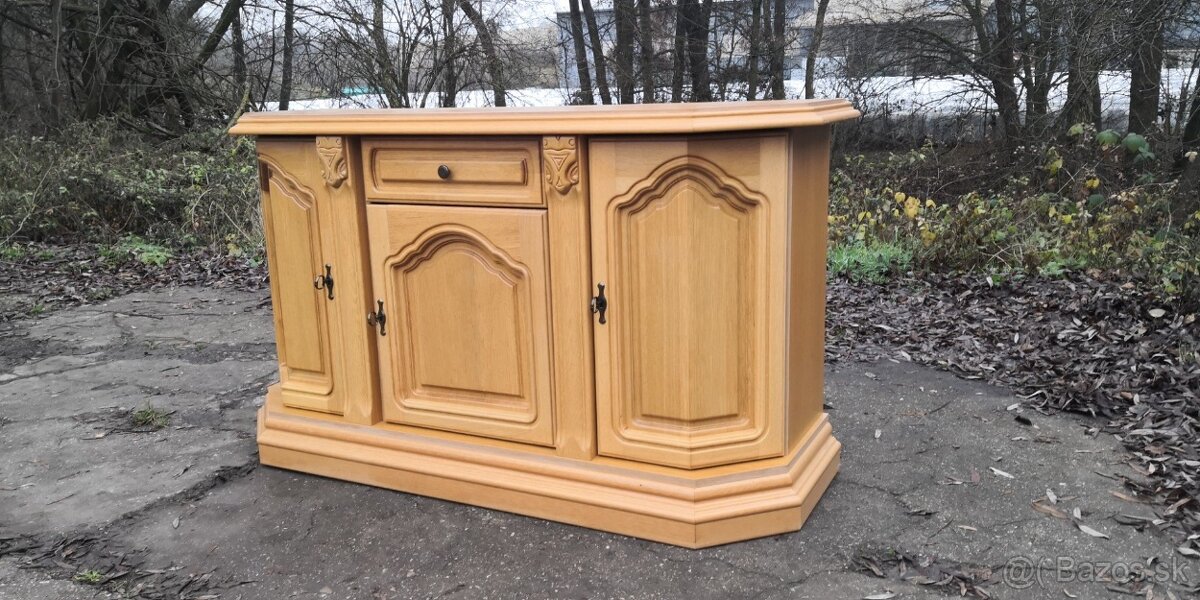 Rustikálna masivna dubova komoda - 3