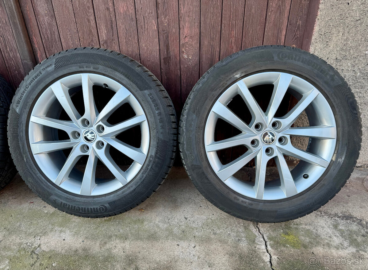 originální ALU kolesá škoda elbrus R18 5x112 - 3
