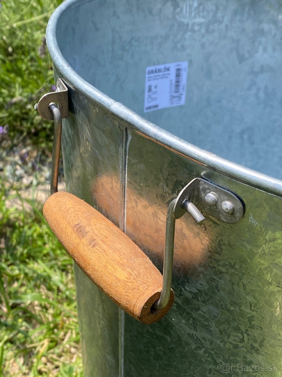 Plechový kvetináč IKEA Graslok 2ks - 3