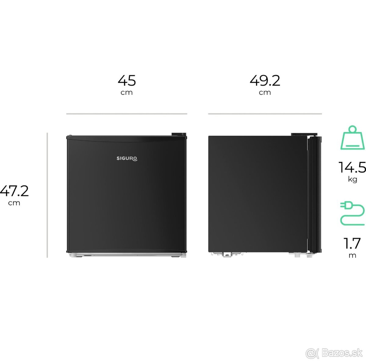 Mini mraznička Siguro MB-E241B Essentials - 3
