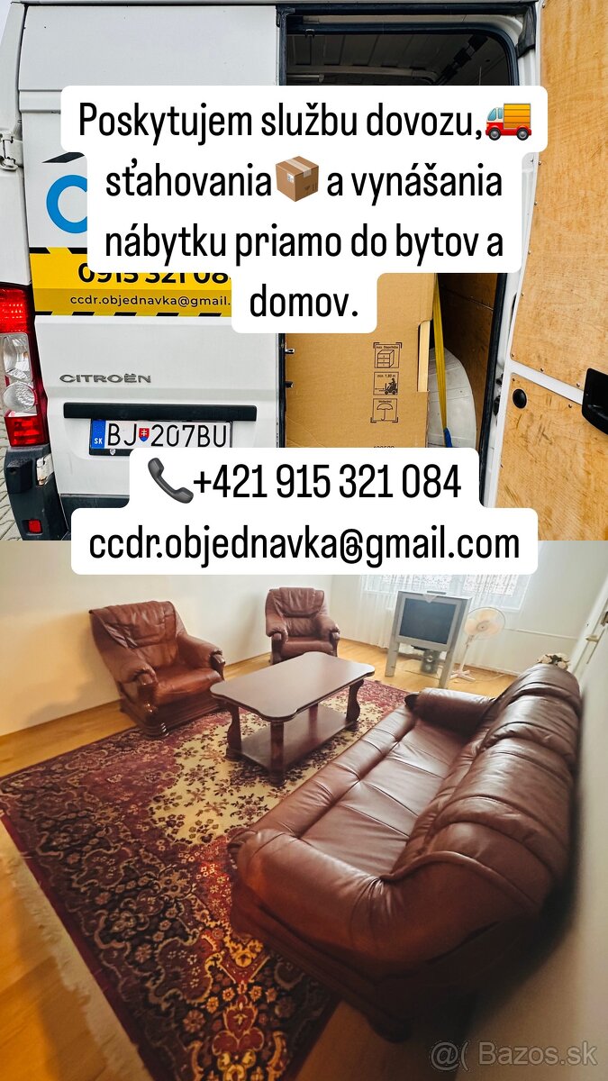 Sťahovanie, preprava a doprava materiálu, vynášanie nábytku - 3