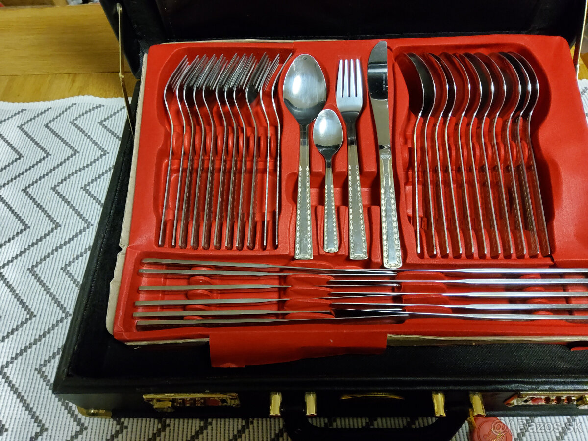 Retro jedálenský príbor Solingen pre 12 osôb, 72 dielny - 3