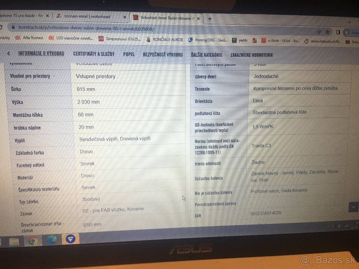 Vchodove drevené dvere - 3