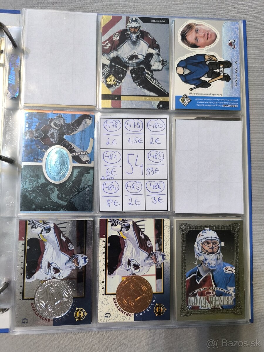 Hokejové kartičky - Patrick Roy 3 - 3