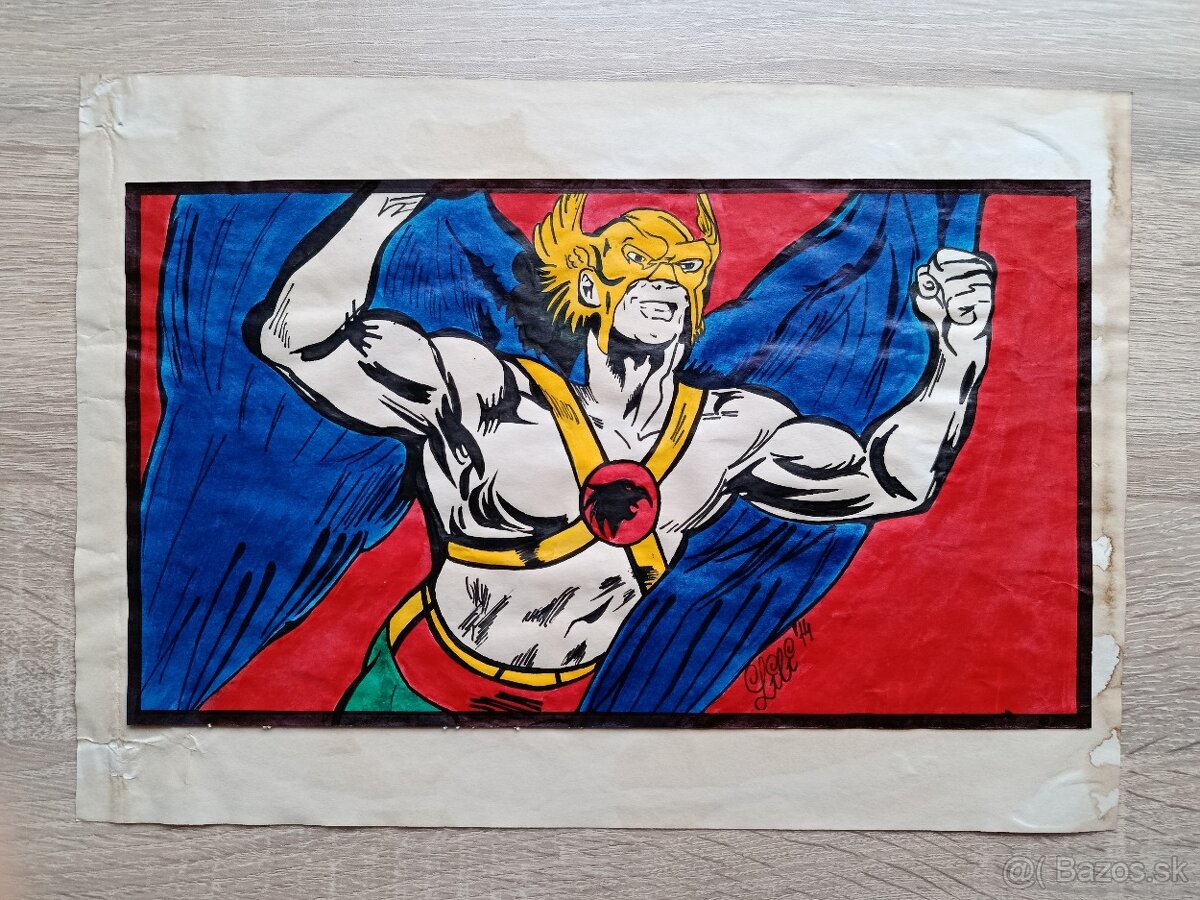 DC Comics a Marvel Comics ručné kresby v RETRO štýle - 3