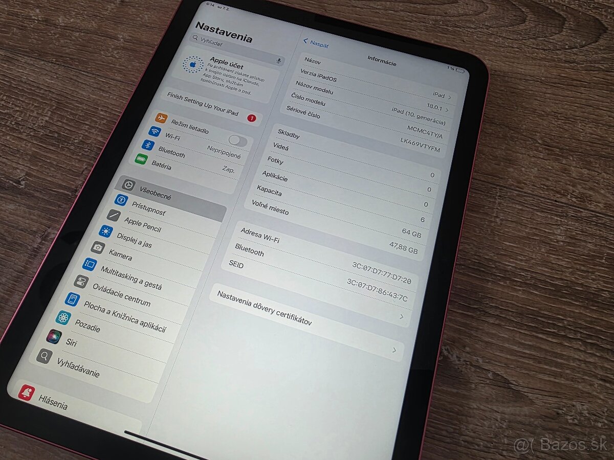Apple iPad 10 64gb ružový - 3