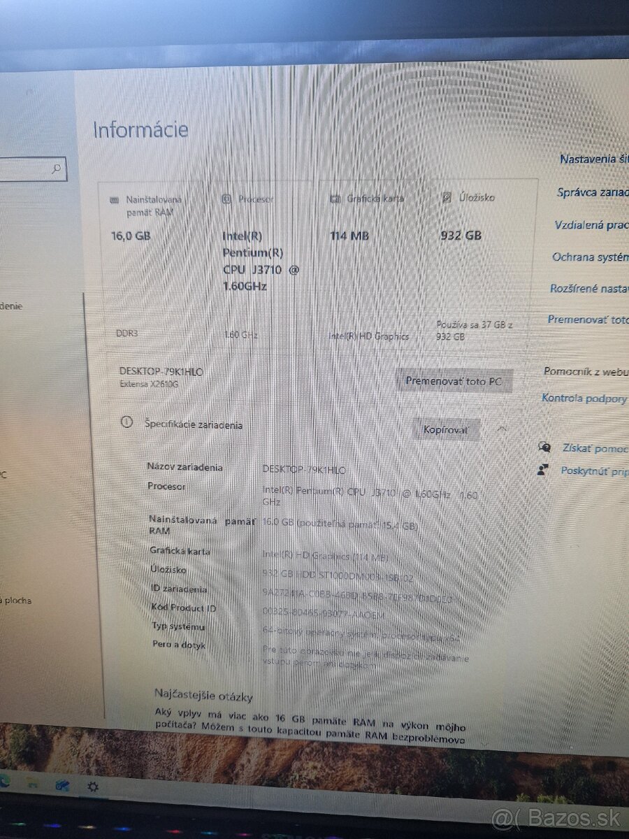 Kancelársky počítač Acer - 3