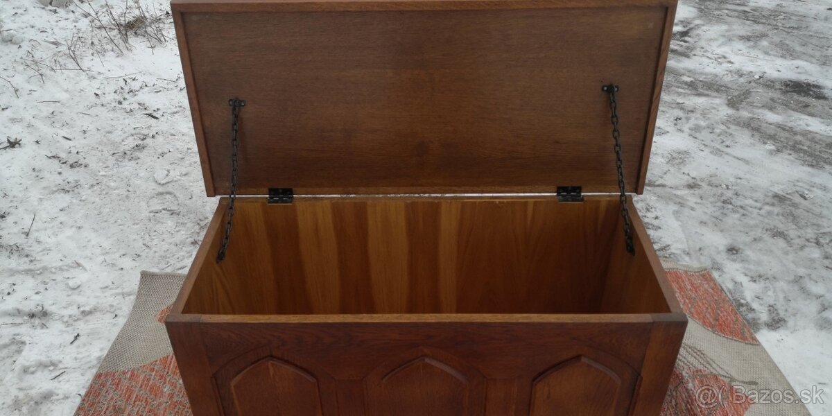 Rustikálna masivná truhla - 3