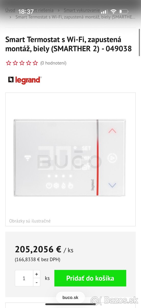 Legrand Smart termostat - biely alebo čierny - 3