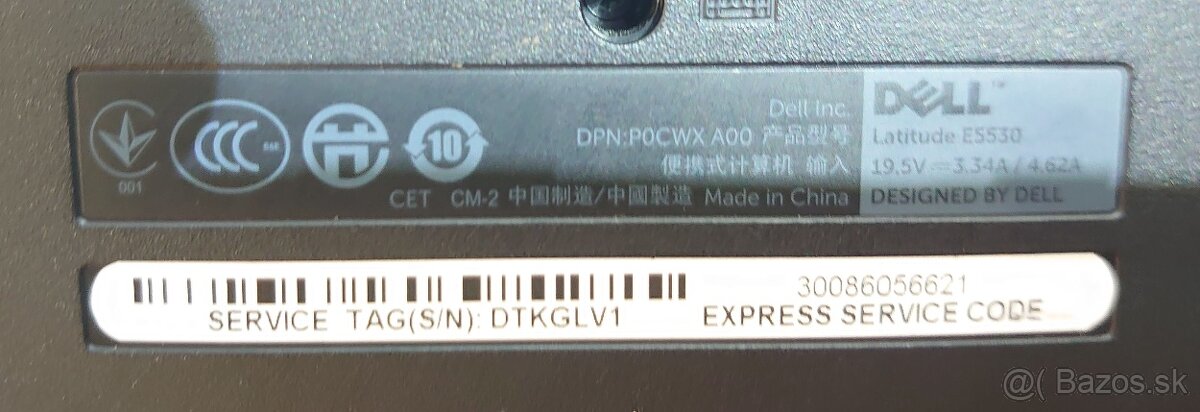 Dell Latitude E5530 i5 - 15,6", 4GB RAM - 3