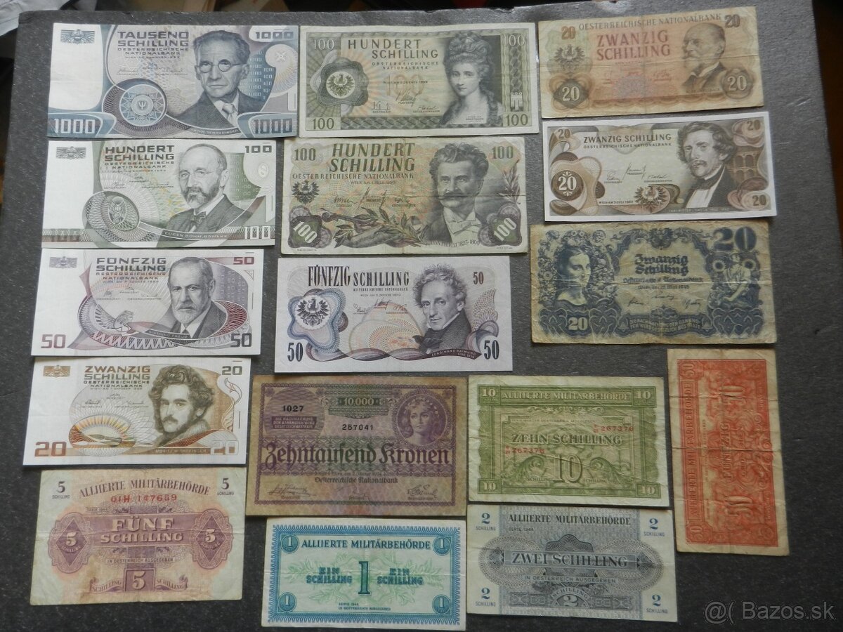 Bankovky staré Španielsko, Srbsko a iné - 3