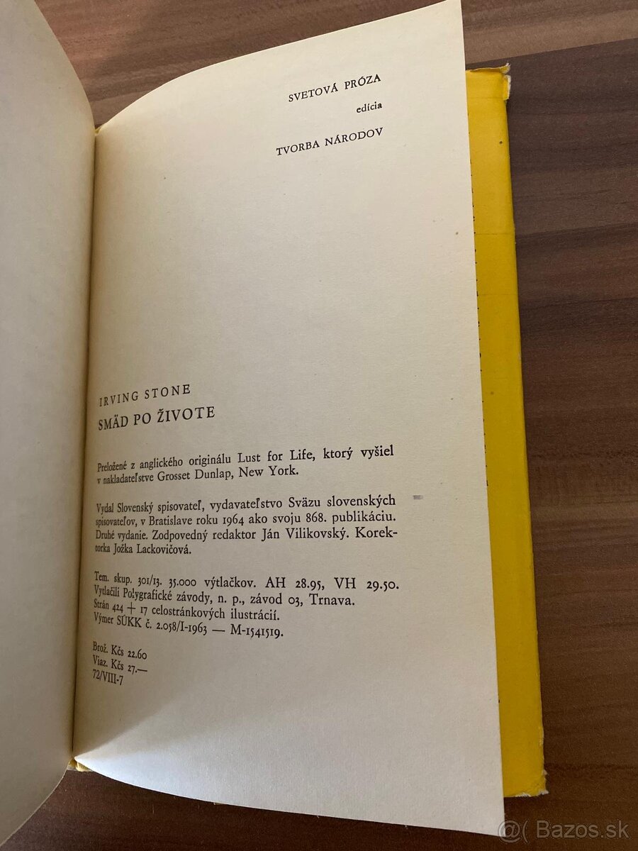 Irving Stone – Smäd po živote (1964) - 3