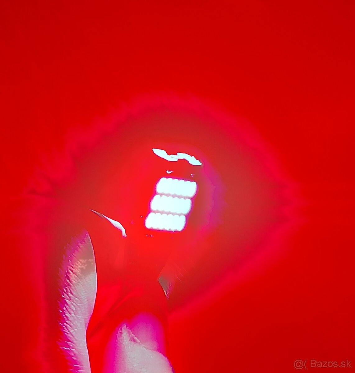 LED žiarovka W16W červená - 3