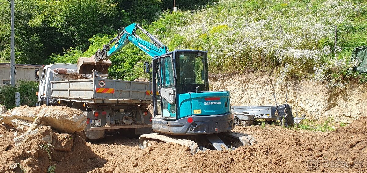 Výkopové práce, Nákladná autodoprava, Hydraulická ruka - 3