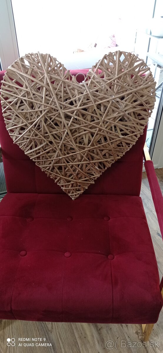 Dekorácia srdce na stenu - 3