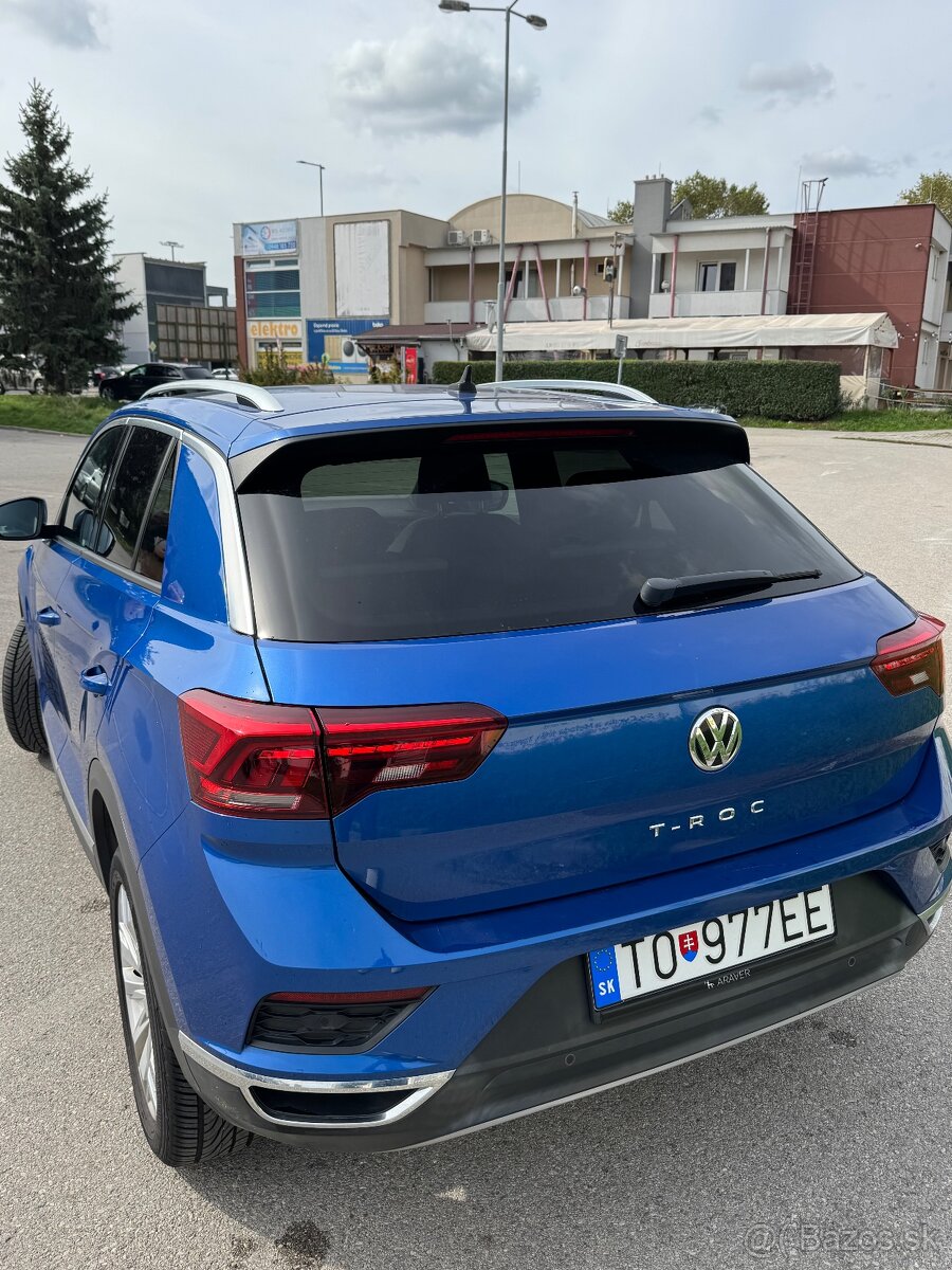VW T ROC modrá metalíza TOP stav - 3