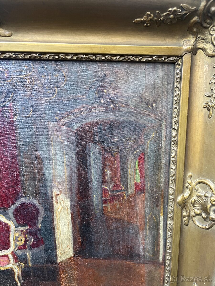 Starožitný obraz Klammer Mariska - 3