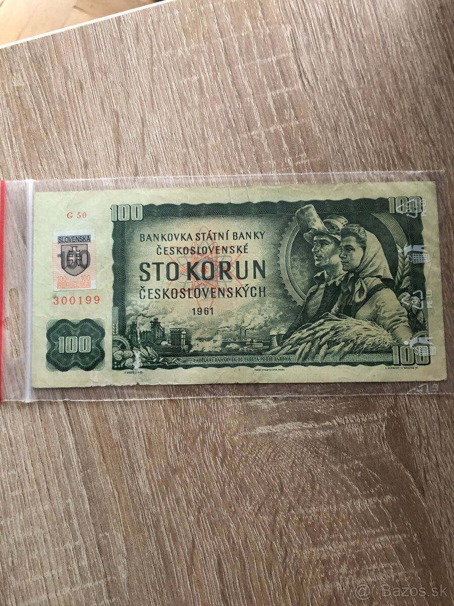 Československé Bankovky 100 Kčs - 3