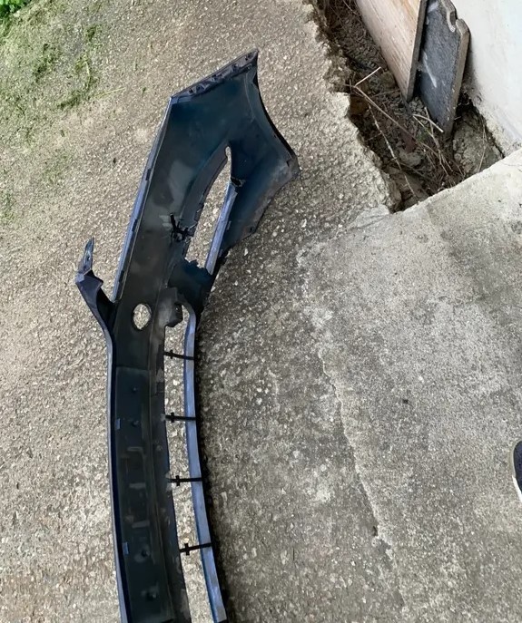 predni naraznik skoda fabia 2 II roomster modry - 3