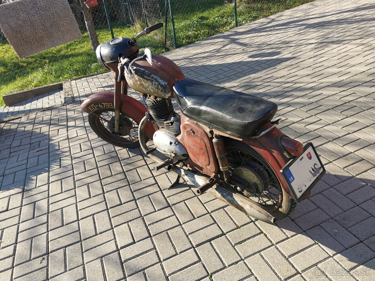 JAWA 250 s TP a ŠPZ - 3