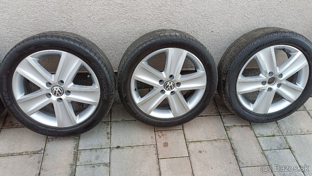 5x112 R17 VW HLINÍKOVÉ DISKY 205/50 R17 LETNÉ PNEUMATIKY - 3