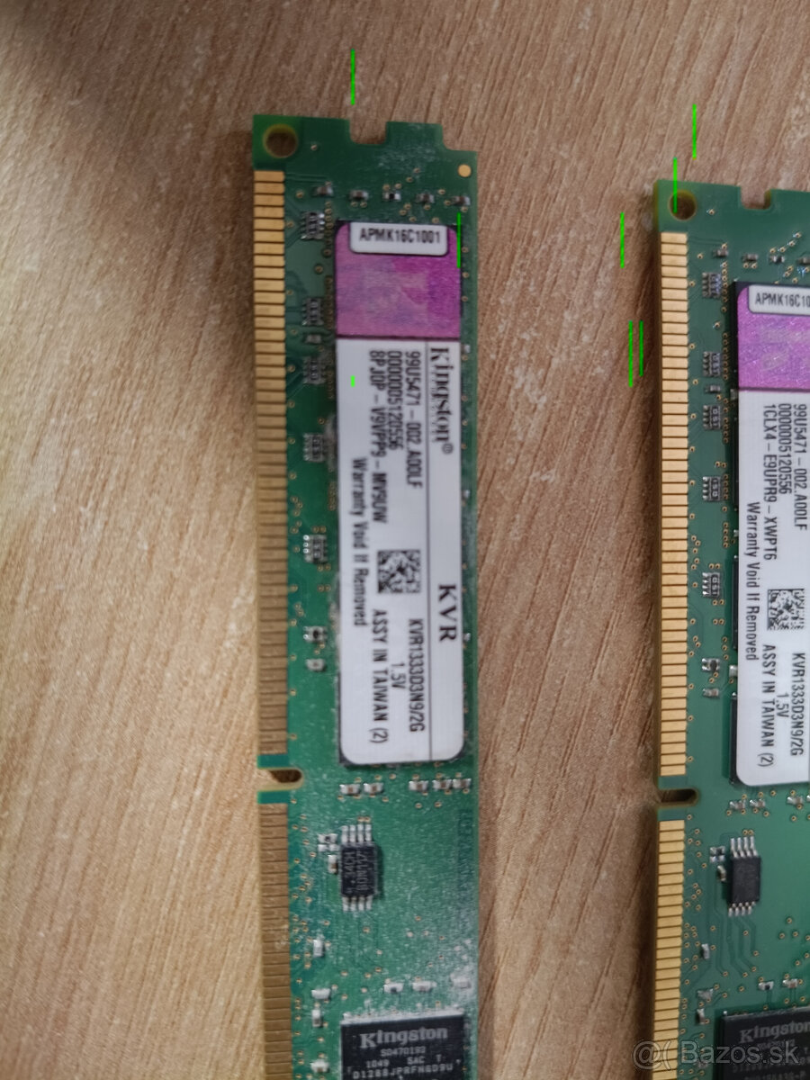 DIMM 4GB 2x2GB DDR3 PC1600 do PC - 3