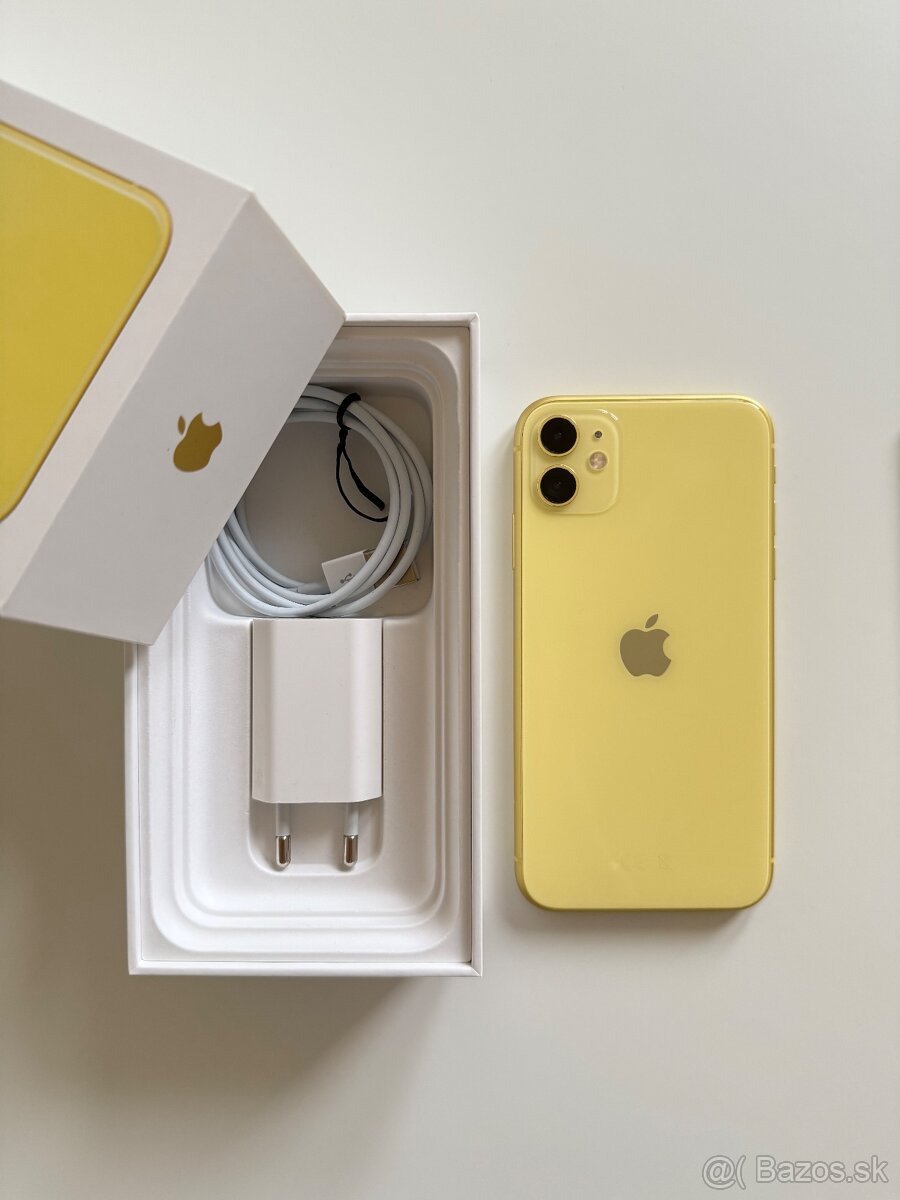 iPhone 11 TOP STAV 128gb žltý - 3