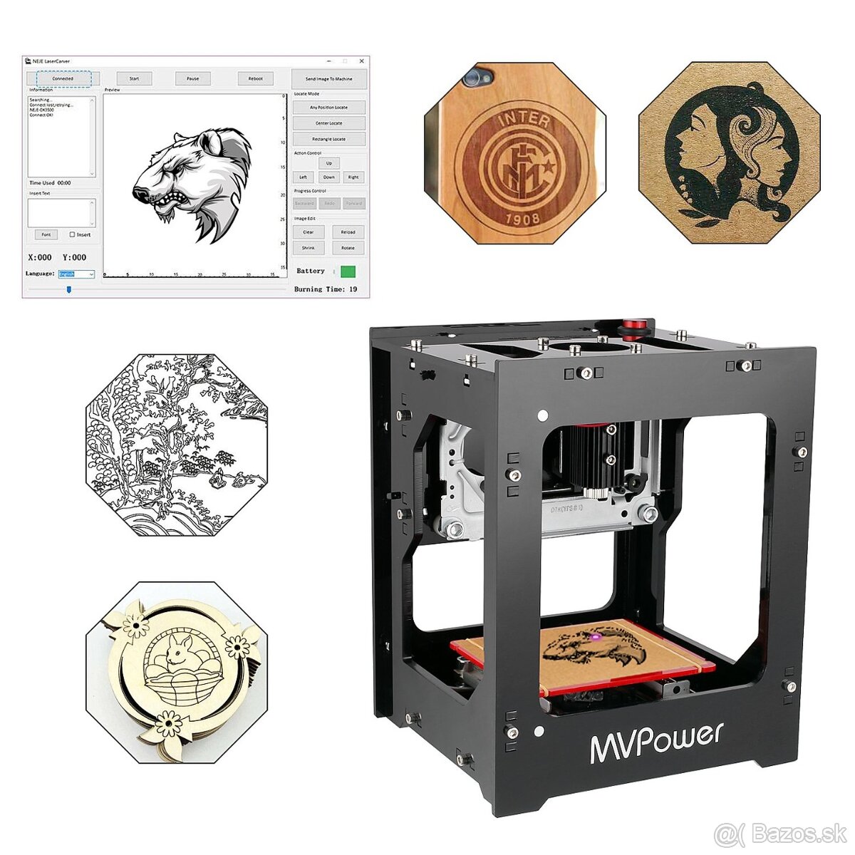 Laserový Gravírovací Stroj 1500mW - 3