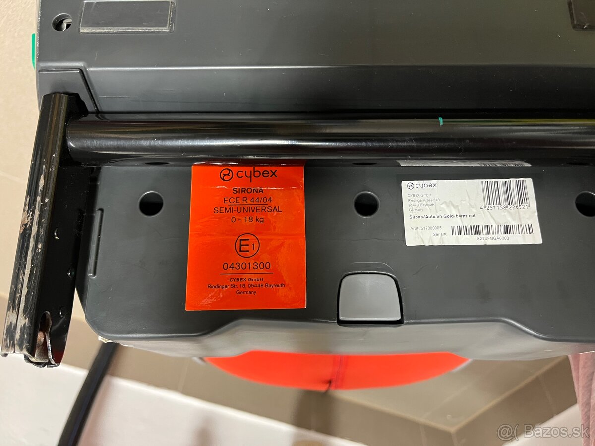 Predám autosedačku Cybex Sirona ECE R 44/04 - 3