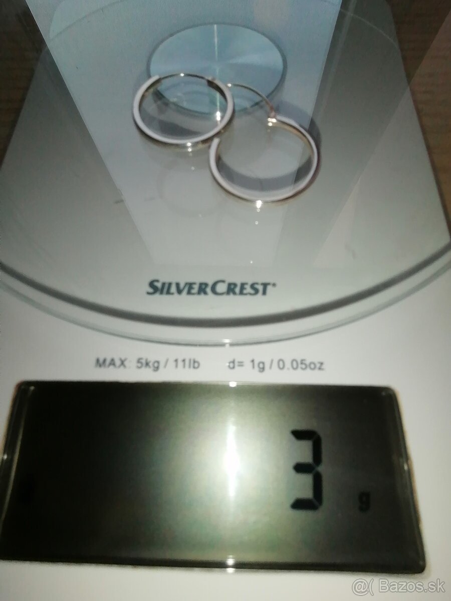 Strieborné kruhové náušnice - 3