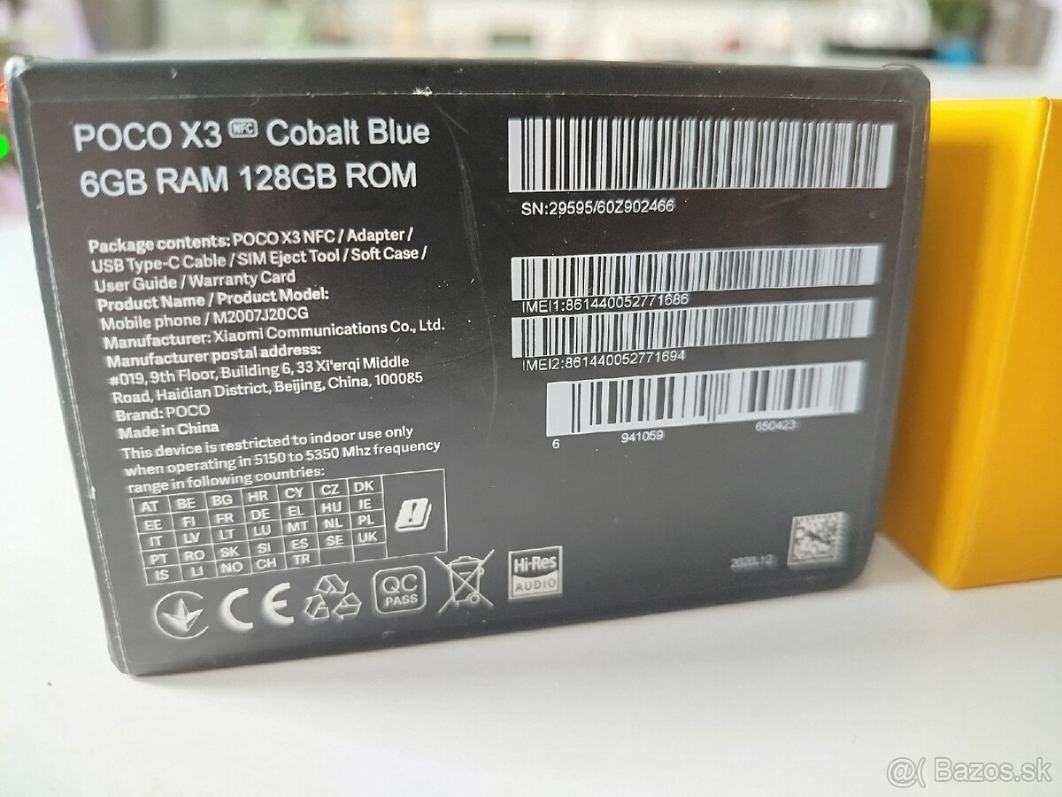 Predám smartfón POCO X3 NFC 6GB RAM/128 ROM - 3