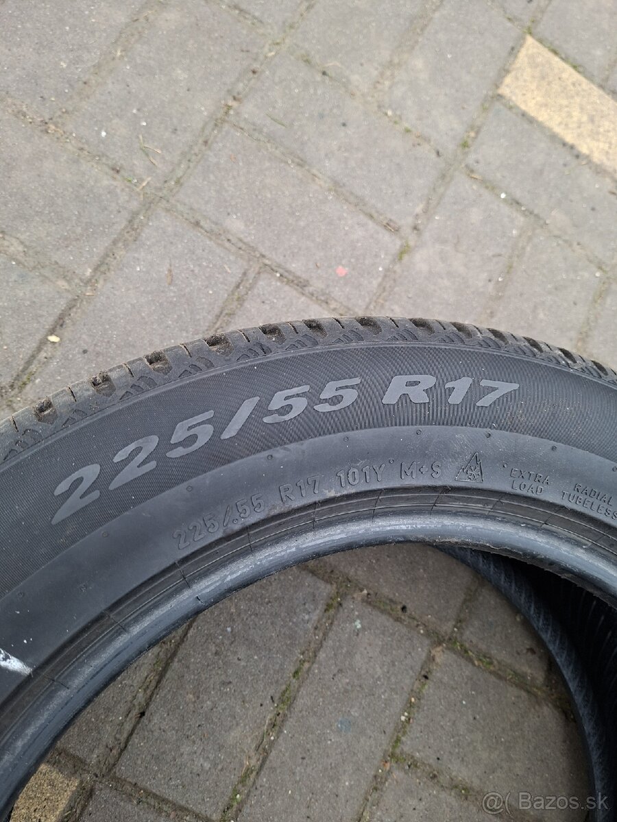 Predám celorocne pneumatiky 225/55R17 101Y - 3