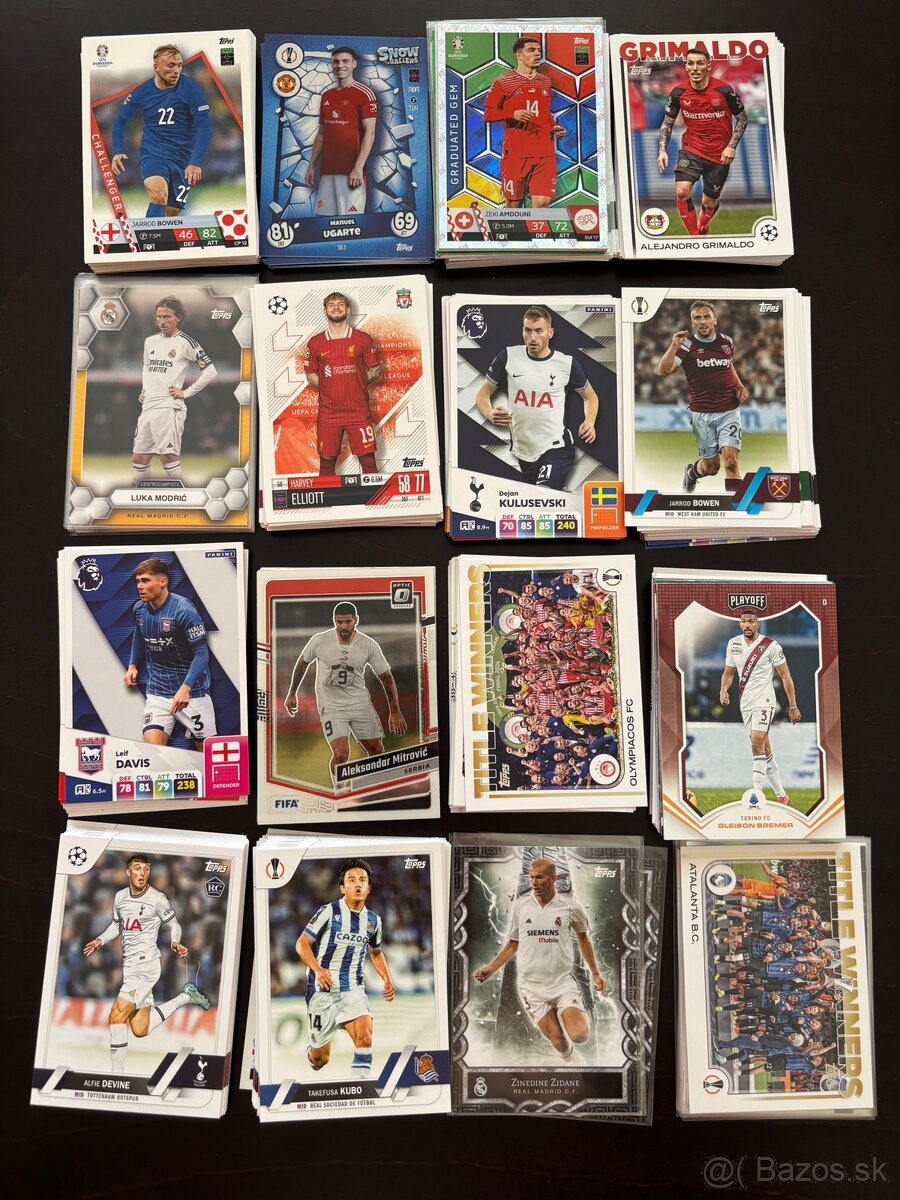 Futbalové karty -Mix - 3