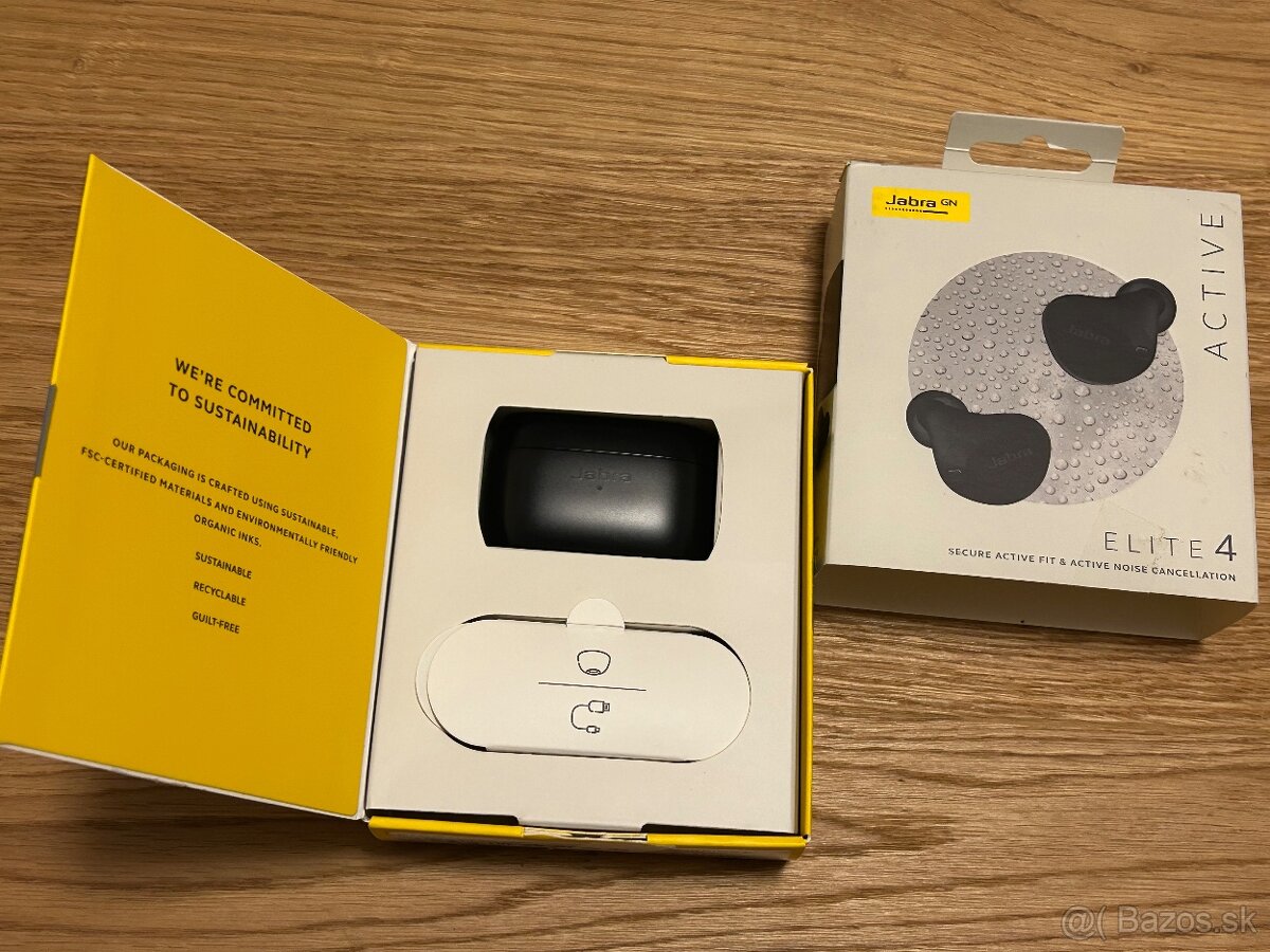 Bezdrôtové Jabra Elite 4 Active čierne slúchadlá/nepouzivané - 3