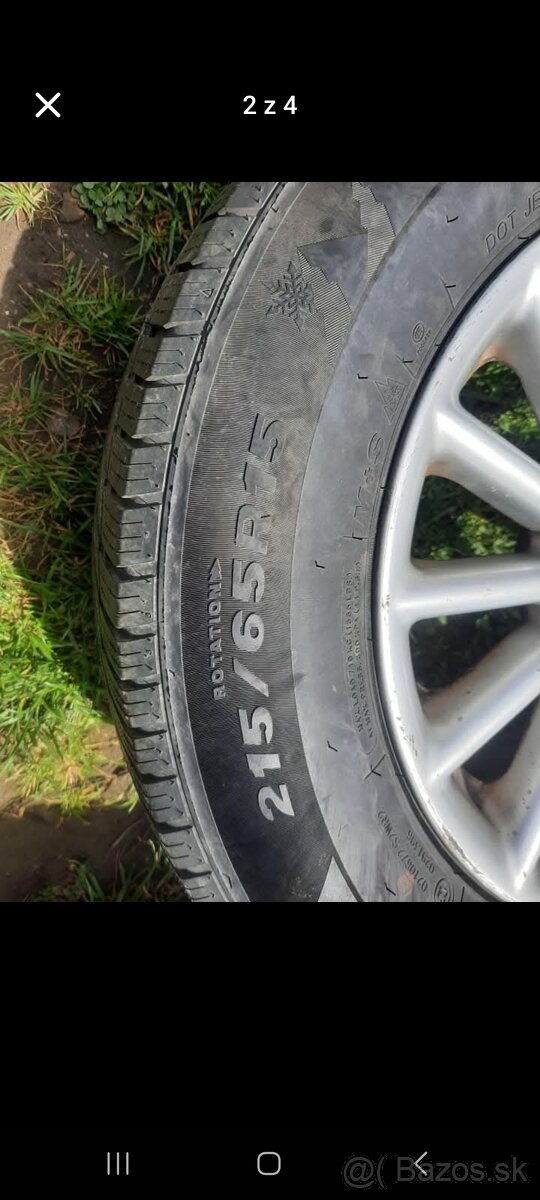 Elektrony 5x108 + zimné pneumatiky Citroen C8, Peugeot 807 - 3