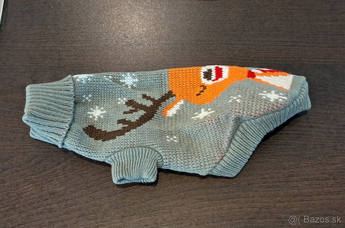 Pletený svetrík oblečenie pre šteniatko psíka - 3