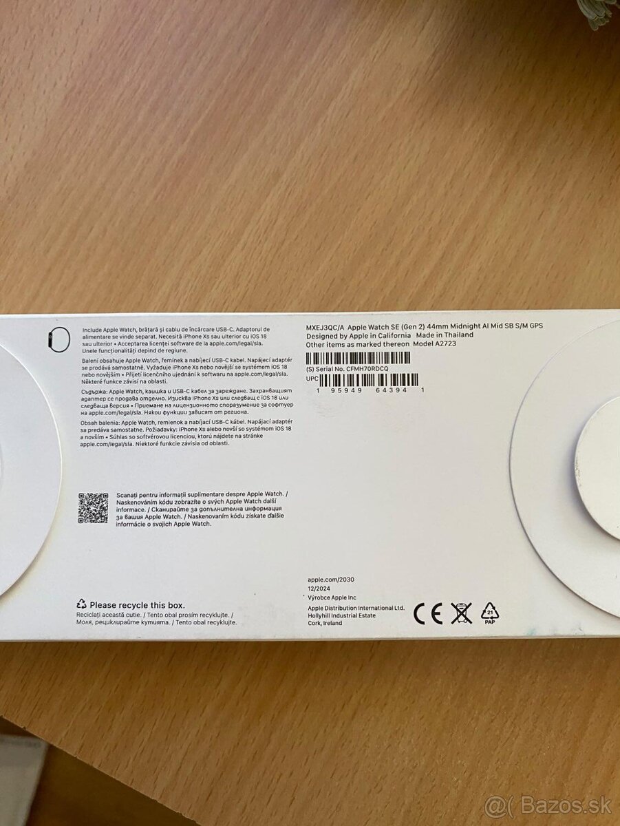 APPLE WATCH SE(gen2) 44mm M/L MIDNIGHT - 3