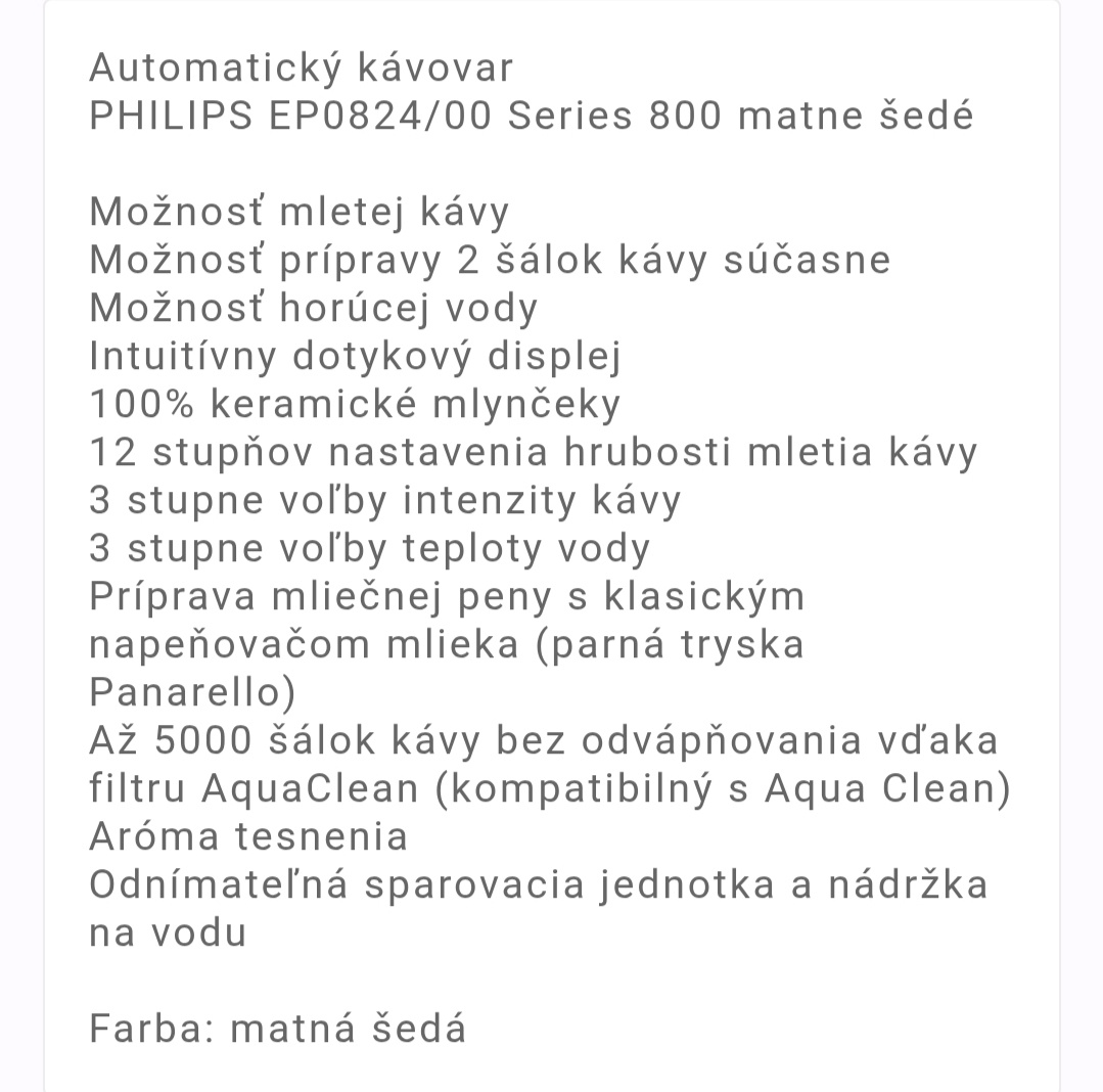 Automatický kávovar Philips 800 - 3