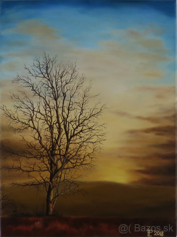 Ručne maľovaný obraz - Stromy - 3