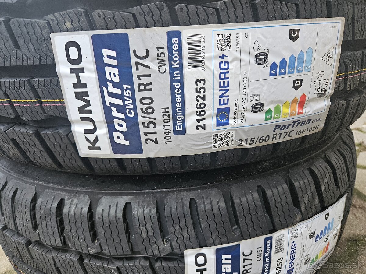 Pneumatiky 215/60 R17C Kumho Winter PorTran - 3