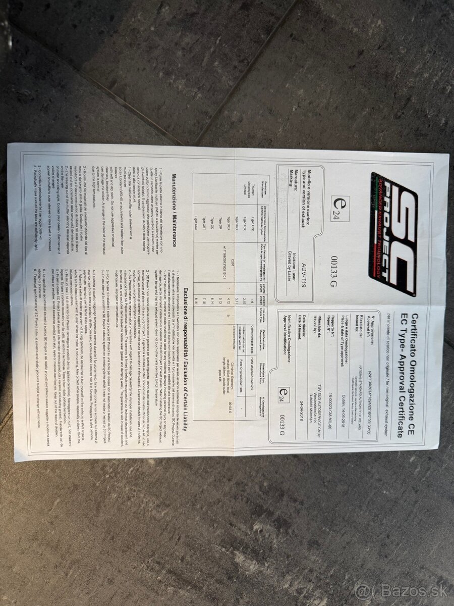 výfuk SC Project Triumph Tiger 800 - 3