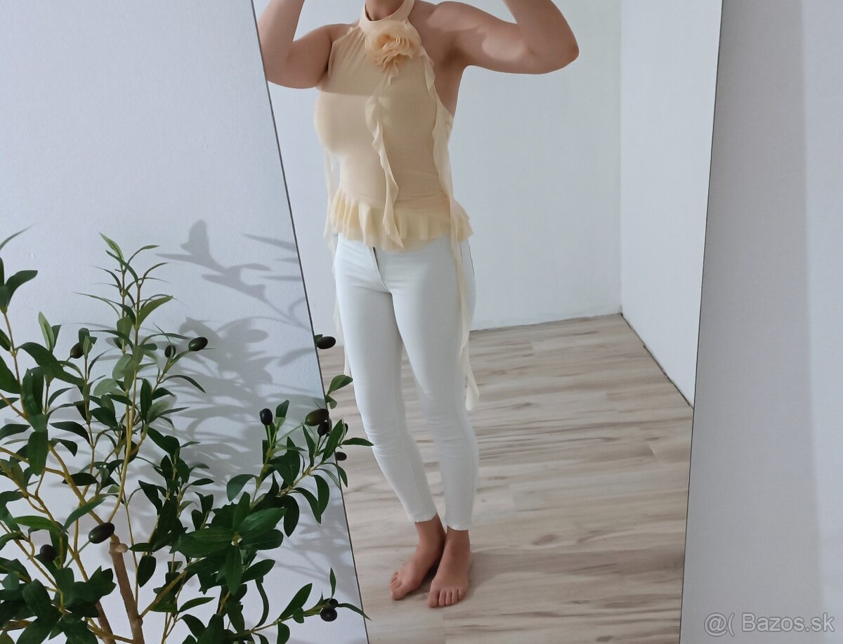 Pastelový žltý top 💛 - 3