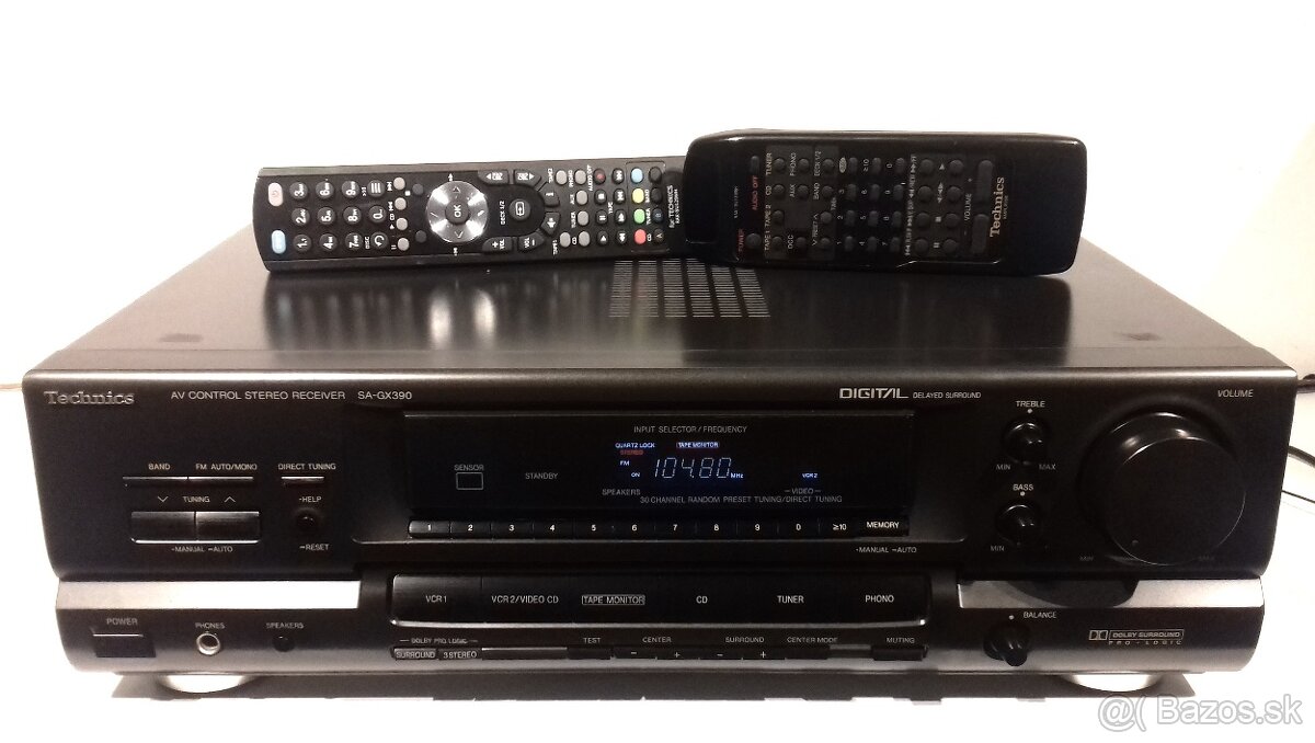 5.1 zvuk =220W video Receiver TECHNICS SA-GX390, JAPAN, AR31 - 3