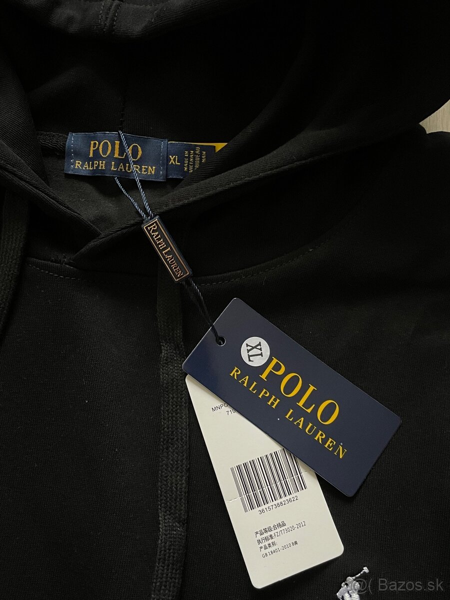 Polo čierna mikina - M - 3