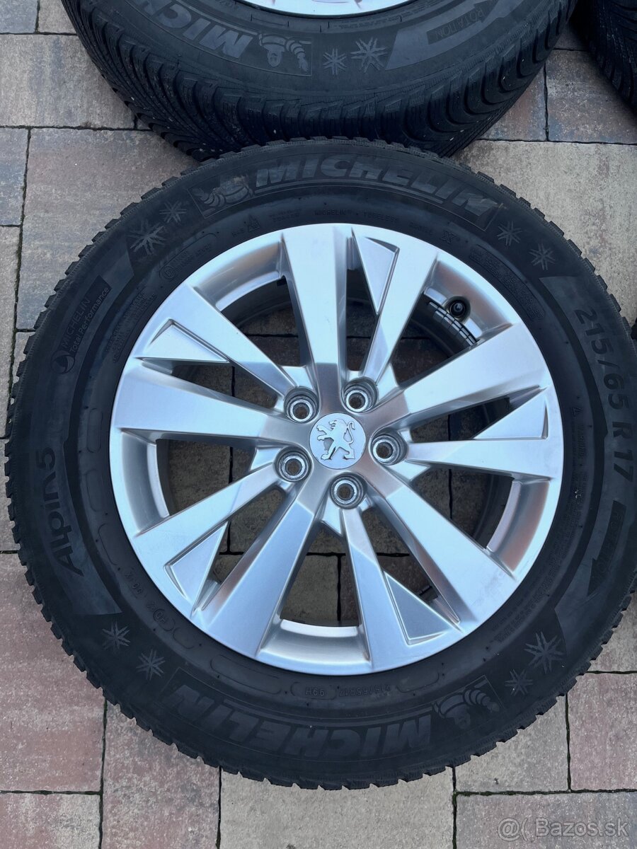 Orig. hliníkové disky Peugeot R17, 5x108 - 3