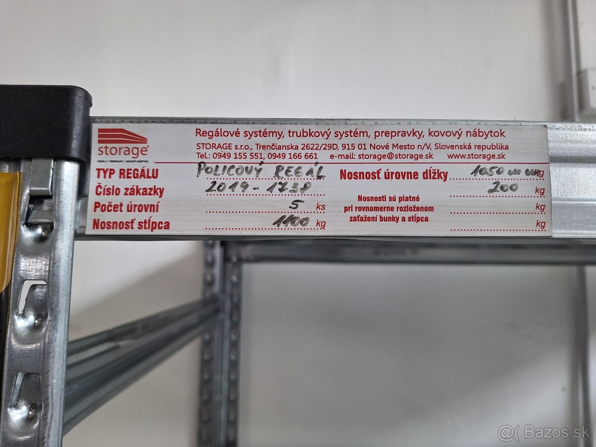 Regal plechovy maly - 3