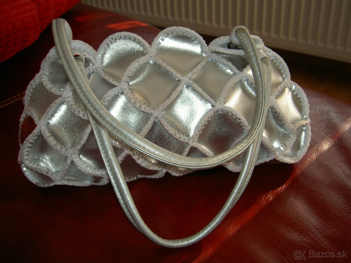 Predam set kabelka+ balerinky...strieborne - 3