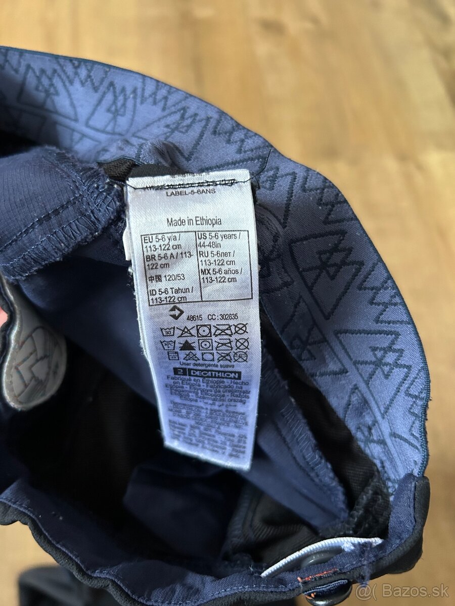 Detské Soft Shellové nohavice Quechua veľ. 122 - 3