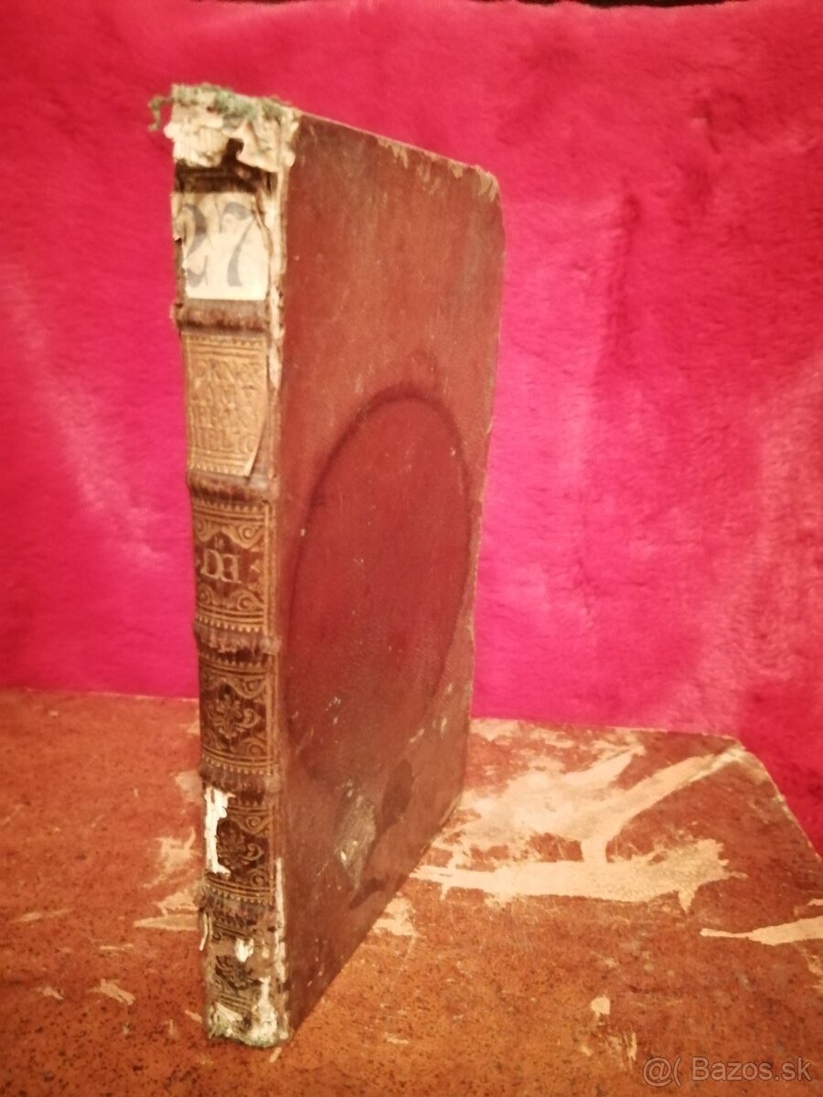 Stará vzácna kniha SACRA BIBLIA Lami 1711 BIBLICUS - 3